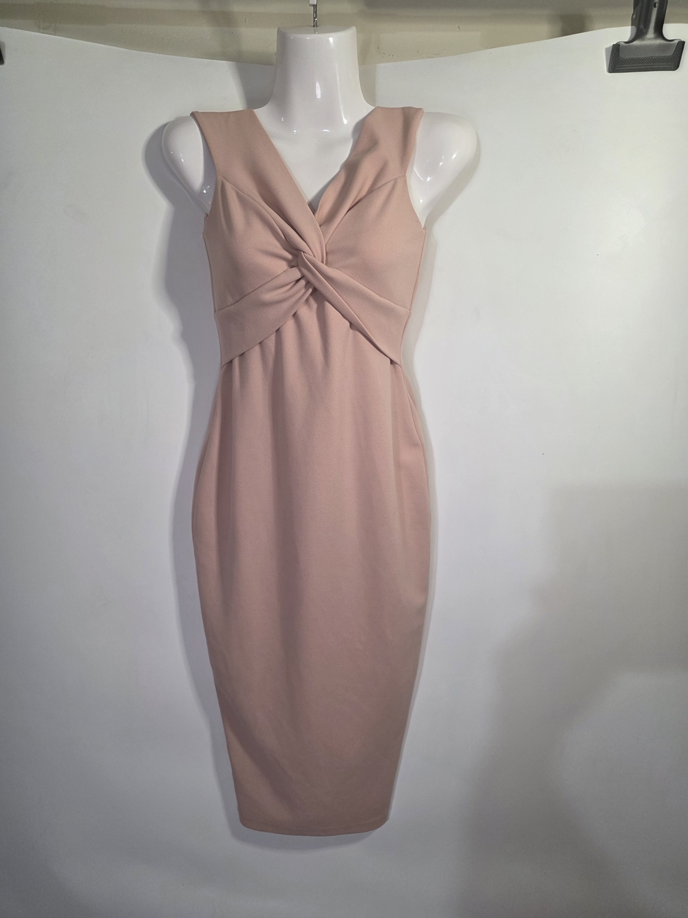 Nookie Blush Twist-Front Sheath Dress Size S. NWT.